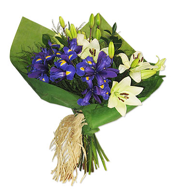 Netflorist Lily & Iris bouquet
