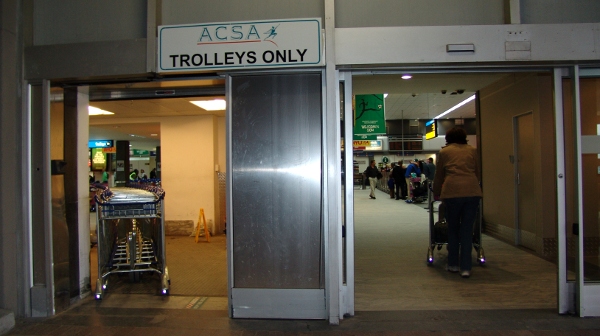 domestic departures hall at Cape Town International Airport