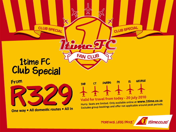 1time FC Fan Club flight special
