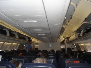 Inside the plane