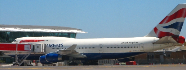 British Airways747 parked at Cape Town Airport (South Africa)