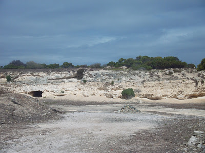 limestone quarry on Robben Island where Mandela worked