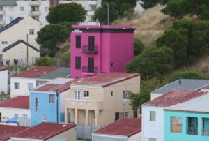 the pink house in Bokaap, Cape Town