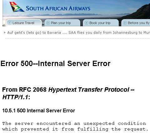 SAA site problems