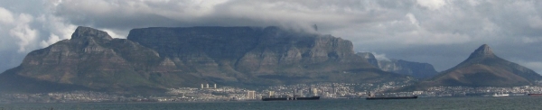Table Mountain view across from Table Bay