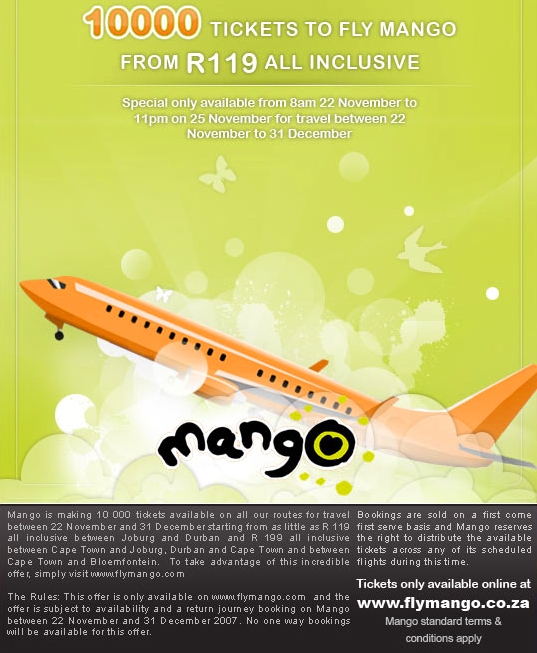 Mango airline ad