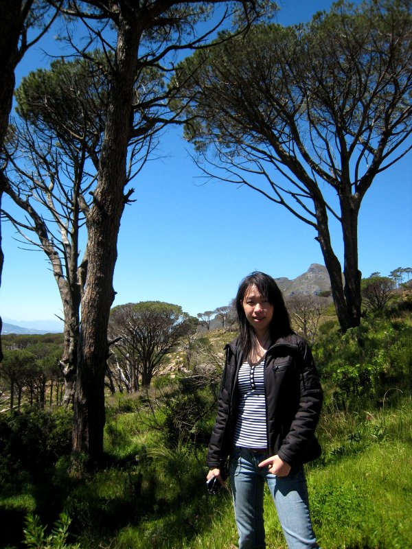 Tanshuwen in Cape Town on Table Mountain