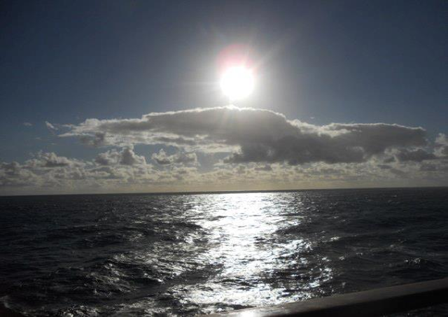Backdrop of an endless ocean