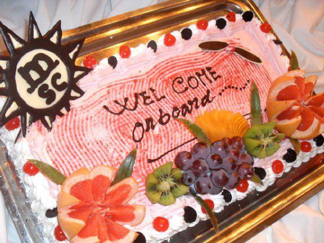 welcome onboard cake