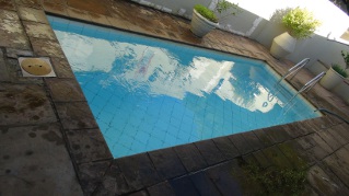 pool next to the sauna at the Caledon Spa
