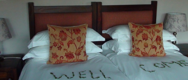 bed in a lodge at Simbavati