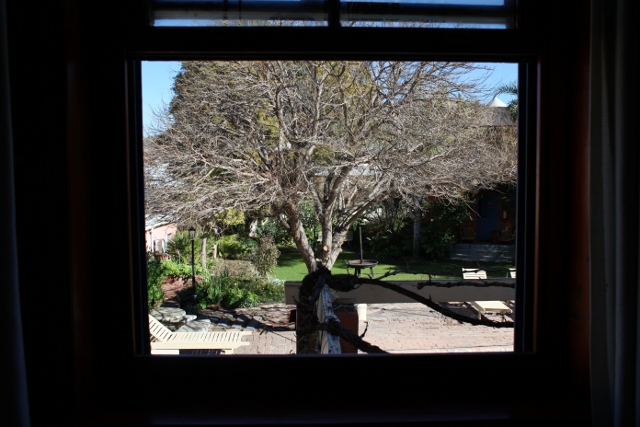 view from a bedroom at the Montagu Country Hotel
