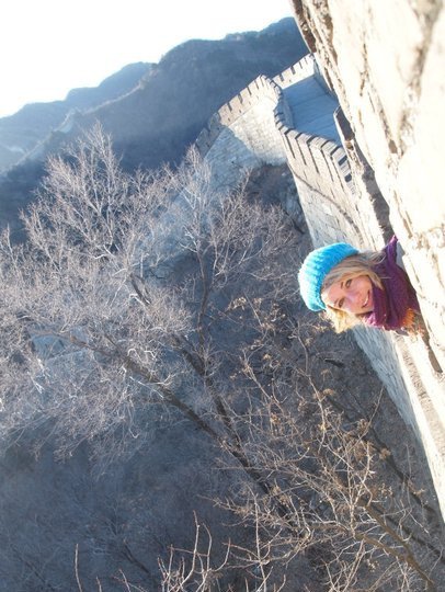 Alison Guy at the great wall of China