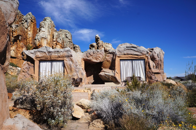 Kagga Kamma's cave-like accommodation