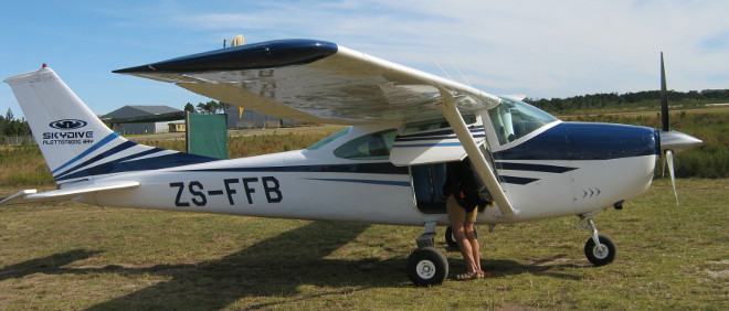 plane at Plettenberg Bay Airport