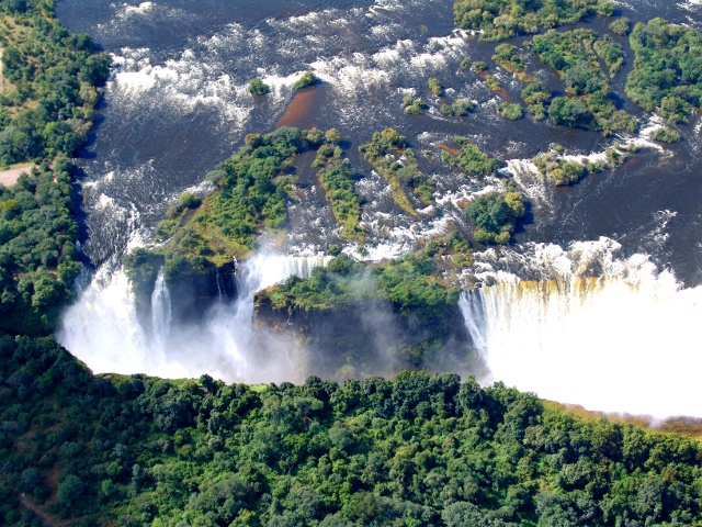 Cataract Island at Victoria Falls, Zimbabwe