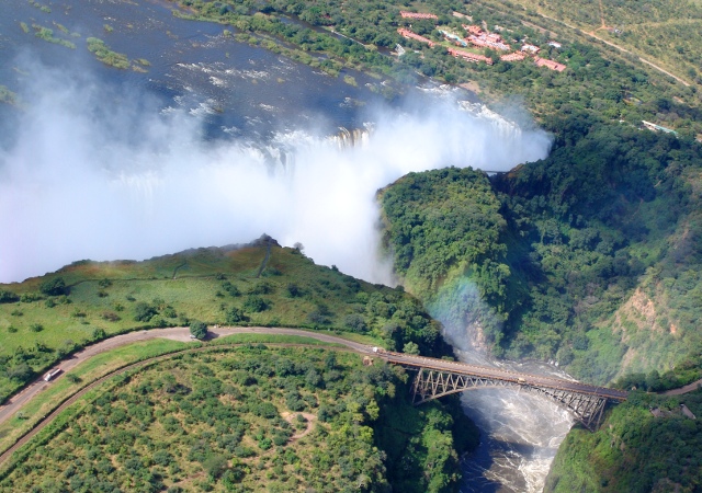 Victoria Fall Railway Bridge linking Zambia & Zimbabwe