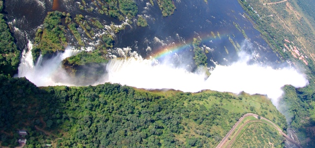 rainbow at Victoria Falls