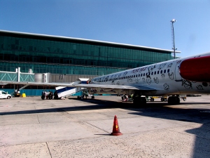 1time MD80 at Cape Town International Airport