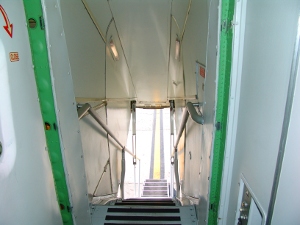 rear exit of an MD80 1time plane