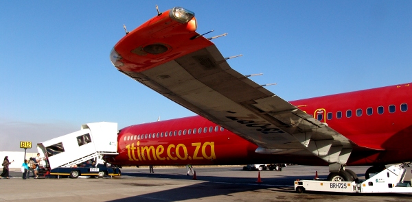 under the wing of a 1time aircraft