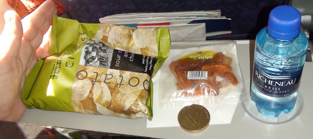 snackbox on the BA flight from Joburg to Nelspruit