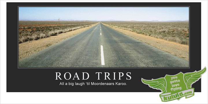 road trip v Kulula flight