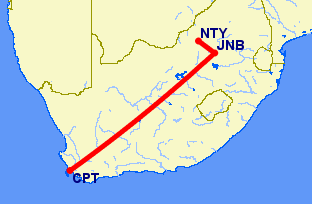 Cape Town to Sun City