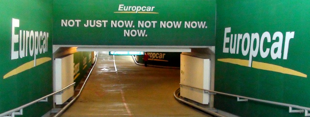 Europcar ad at Cape Town Airport