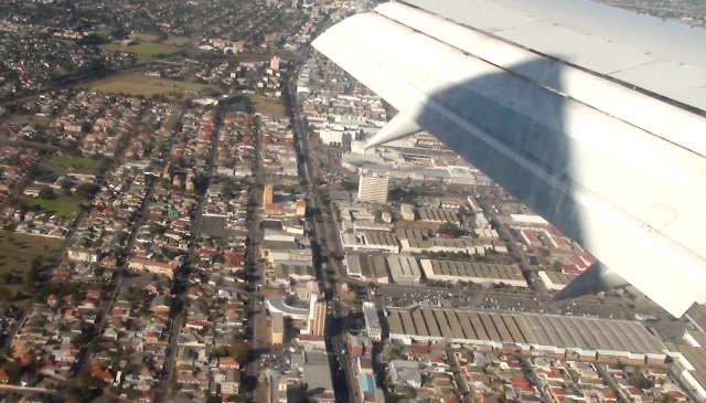 Parow, Cape Town, from a plane