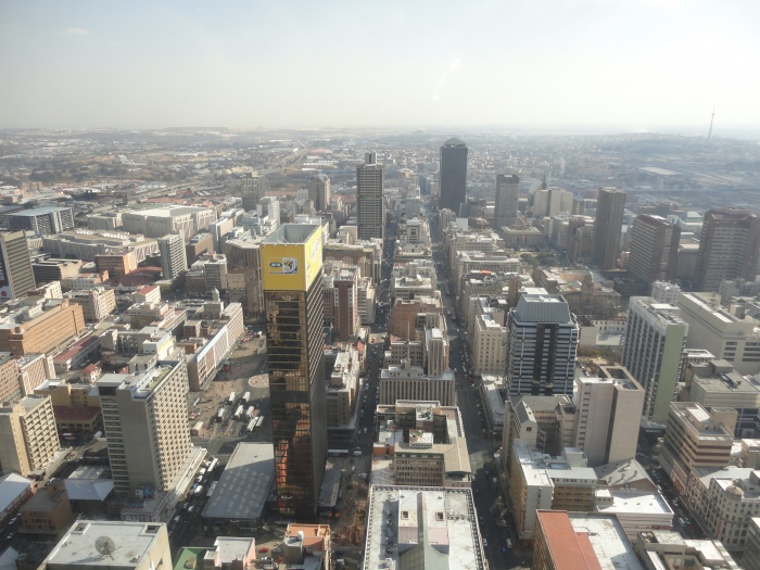view from the Carlton Centre in Johannesburg