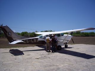 charter flight at Pemba