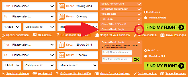 Mango Airline Booking Engine. Sanlam Reality Login.