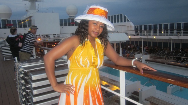 posing on the Sinfonia