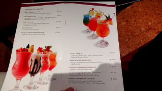 Sinfonia cocktail menu 