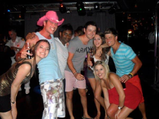 Partying at the Junkanoo Club