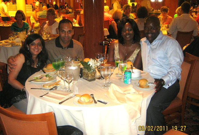 dining on the MSC Sinfonia cruise ship
