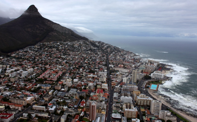 Lions Head from a paraglider
