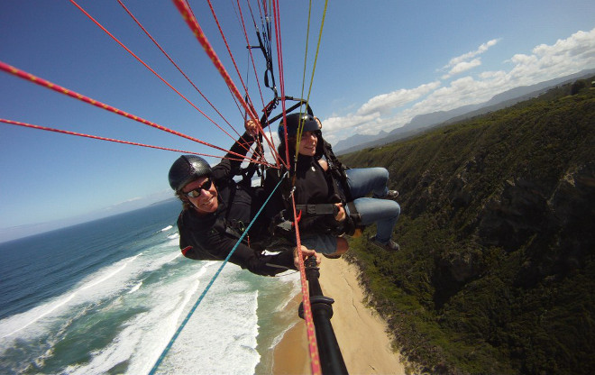 paragliding at Paradise Ridge near Wilderness