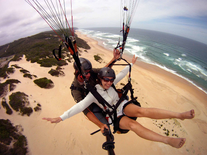 tandem paragliding on the Garden Route
